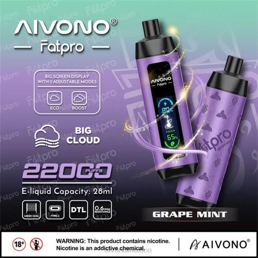 menta de uva Aivono Fatpro 22000 TRF42 | Aivono Vaper